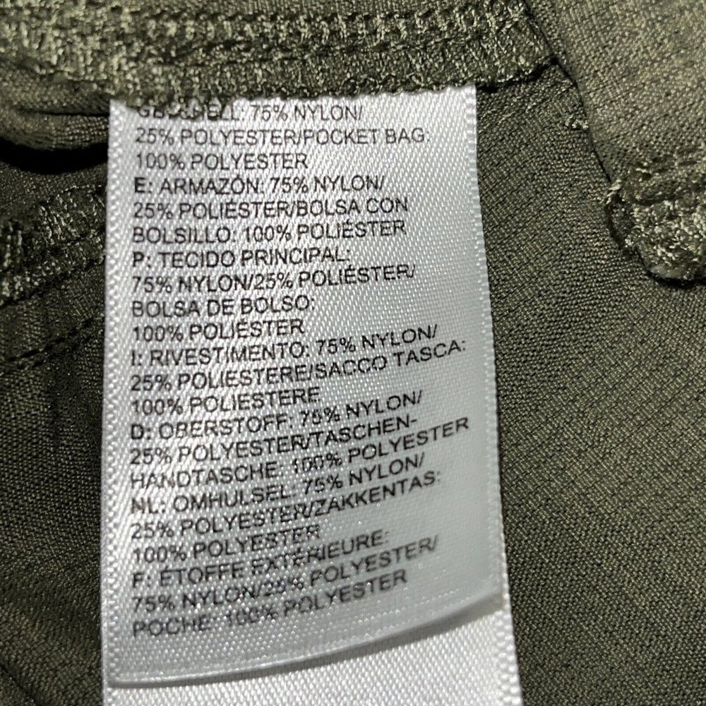 North Face Women's Size 6 Olive Green Shorts Drawstring Belt Loop Stowe Pocket - Picture 5 of 9